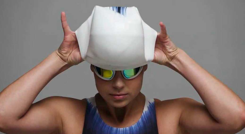 Sabes la función del gorro de natación?